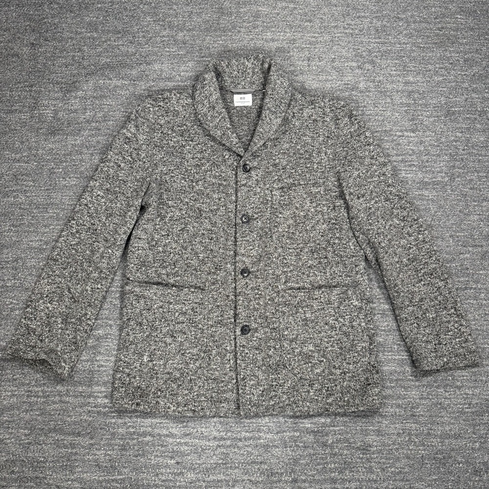 Engineered Garments x Uniqlo Fleece Shawl Collar Tailored Jacket Men Medium Gray